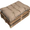 Coussin de palette 120x50cm, coussins de banc Beige, coussin extérieur/intérieur coussins de sol confortables