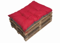 Coussin de palette 120x60cm, coussins de banc Rouge, coussin extérieur/intérieur coussins de sol confortables