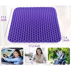 Coussin de siège en gel Violet Herzberg HG03169-PUR