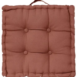Coussin de sol - 40 x 40 cm - Terracotta