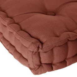 Coussin de sol - 40 x 40 cm - Terracotta