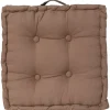 Coussin de sol - 40 x 40 cm Taupe