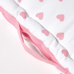 Coussin de sol - cœur rose - 50 x 50 cm - HOMESCAPES