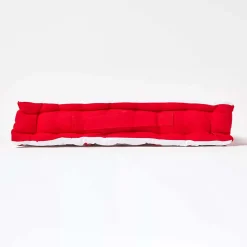 Coussin de sol - cœur rouge - 40 x 40 cm - HOMESCAPES