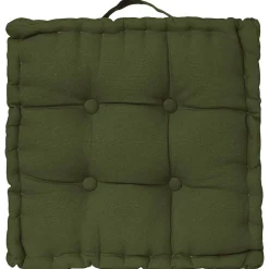 Coussin de sol - kaki 40x40 cm - Atmosphera