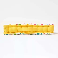 Coussin de sol - pois multicolores - 40 x 40 cm - HOMESCAPES