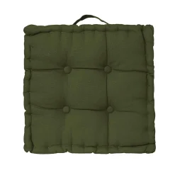 Coussin de sol 40 x 40 cm Horizon uni kaki