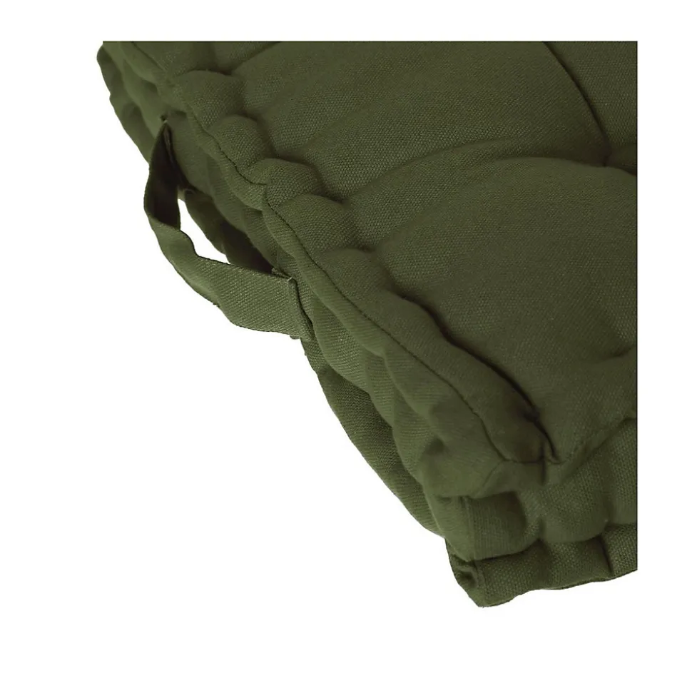 Coussin de sol 40 x 40 cm Horizon uni kaki