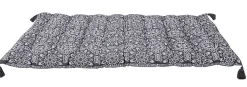 Coussin de sol Ambroise pompons gris anthracite L.120 x l.60cm Deco&co