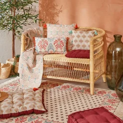 Coussin de sol Anjali prune 40x40cm - Atmosphera
