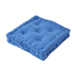 Coussin de sol bleu - rajput tissé main - HOMESCAPES