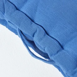 Coussin de sol bleu - rajput tissé main - HOMESCAPES
