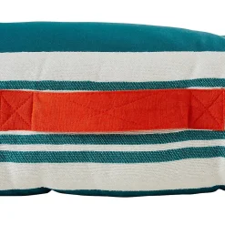 Coussin de sol d'extérieur Yucatan bleu canard 120x80cm - Atmosphera
