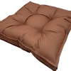 Coussin de sol déperlant terracotta L.60 x l.60 x ep.10cm Ornami