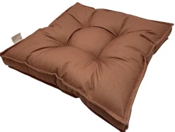 Coussin de sol déperlant terracotta L.60 x l.60 x ep.10cm Ornami