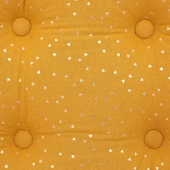 Coussin de sol enfant Berlingot - coton - jaune ocre - 40x40 cm - Atmosphera