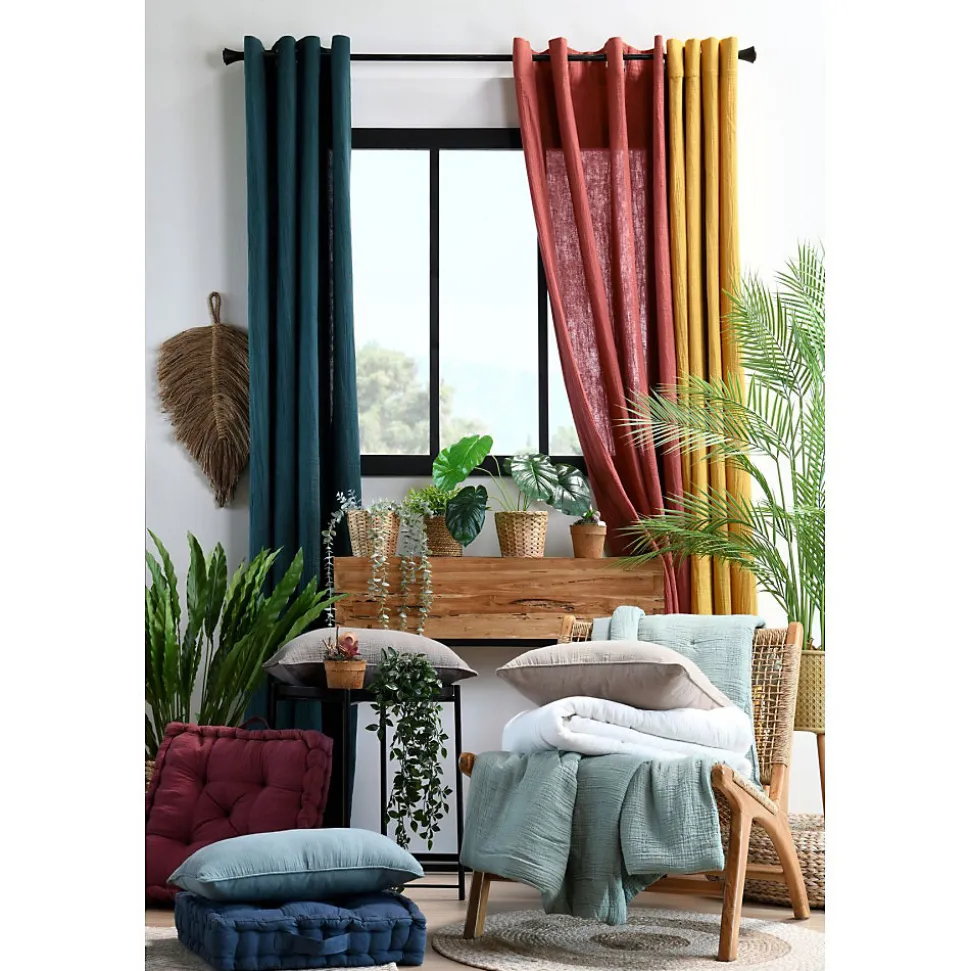 Coussin de sol gaze de coton Pop colors