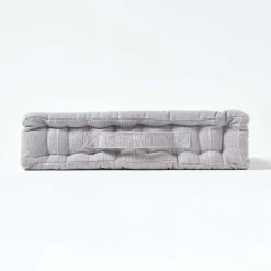 Coussin de sol gris clair - rajput - 40 x 40 cm - HOMESCAPES