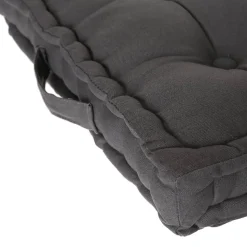 Coussin de sol gris foncé 40x40 cm - Atmosphera
