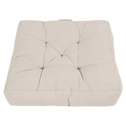 Coussin de sol Hiva beige L.50 x l.50 x ep.10cm GoodHome