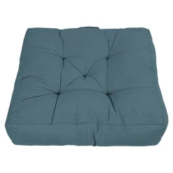 Coussin de sol Hiva bleu L.50 x l.50 x ep.10cm GoodHome