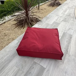 Coussin de sol inter / exter (71x71x35 cm - Bordeaux)