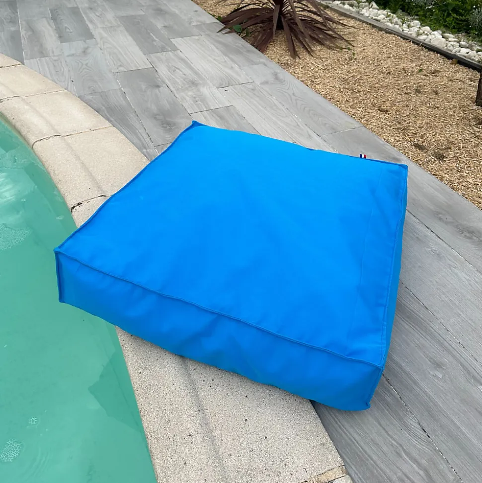 Coussin de sol inter / exter (71x71x35 cm - Bleu Roi)