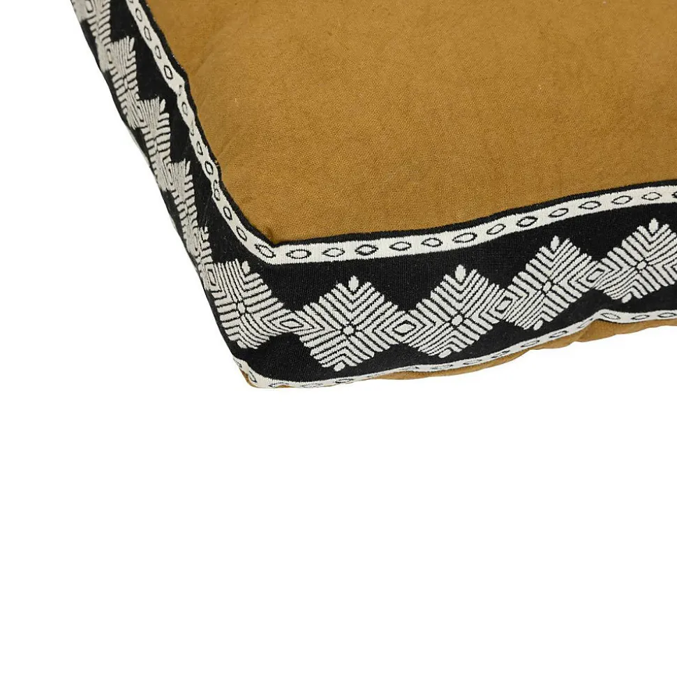 Coussin de sol Inuit dreams jaune ocre 48x14cm - Atmosphera