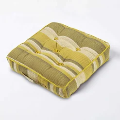 Coussin de sol jaune - morocco - HOMESCAPES