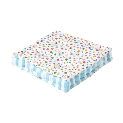 Coussin de sol multicolore - étoiles - 40 x 40 cm - HOMESCAPES