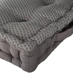 Coussin de sol Otto - coton - gris 40x40 cm - Atmosphera