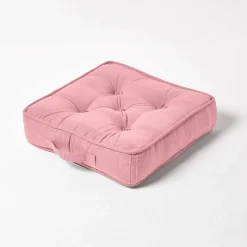 Coussin de sol rose - rajput - 40 x 40 cm - HOMESCAPES