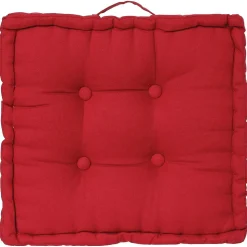 Coussin de sol rouge 40x40 cm - Atmosphera