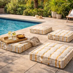 Coussin de sol St tropez design et moderne