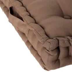 Coussin de sol taupe 40x40 cm - Atmosphera