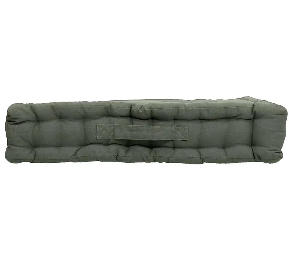 Coussin de sol uni en coton Panama