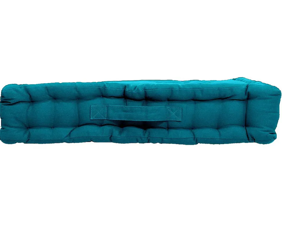 Coussin de sol uni en coton Panama