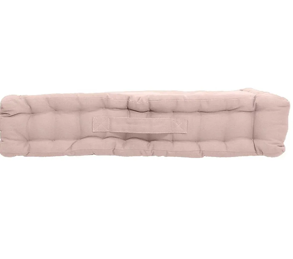 Coussin de sol uni en coton Panama