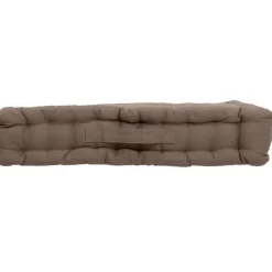 Coussin de sol uni en coton Panama