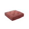 Coussin de sol uni terre cuite - 50x50cm - Terre cuite