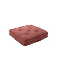 Coussin de sol uni terre cuite - 50x50cm - Terre cuite