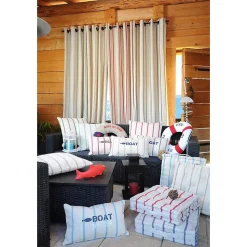 Coussin de sol 45x45 cm St Trop lin coton