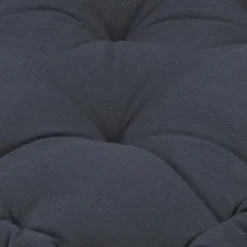 Coussin de sol 45x45x10cm gris anthracite 100% coton