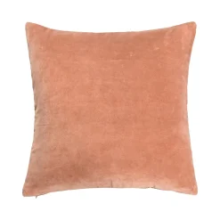 Coussin Dewing GoodHome orange terracotta L.45 x l.45 x ep.80 cm