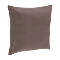 Coussin déhoussable coton - gris taupe - 38x38 cm - Atmosphera