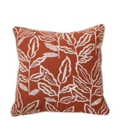 Coussin déhoussable esprit lodge 40x40cm - 40x40cm - Terre cuite