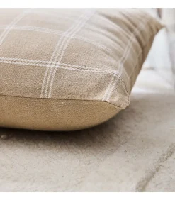 Coussin déhoussable EVEREST 45x45 cm - Tissu tissé - Coloris Sable - 45x45cm - Sable