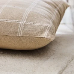 Coussin déhoussable EVEREST 45x45 cm - Tissu tissé - Coloris Sable - 45x45cm - Sable