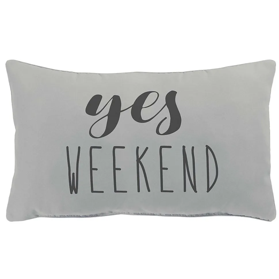 Coussin déhoussable Week end design et moderne