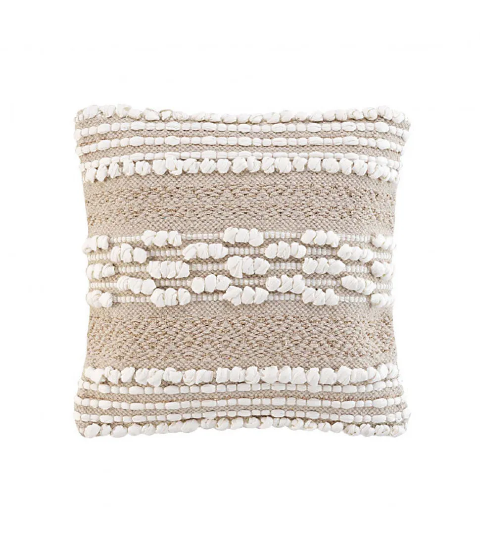 Coussin déhoussable 40x40cm "Blanca" - 40x40cm - Beige